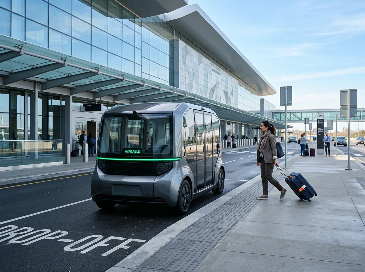 Drop-off at the airport terminal